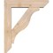 Ekena Millwork Funston Slat Smooth Bracket w/ Offset Brace, Douglas Fir, 5 1/2"W x 22"D x 26"H BKT0604X22X26FST06SDF - alternate 2